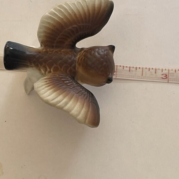 Vintage Miniature Bone China Owl Japan Home Decor Mini Figure Bird - Picture 7 of 7